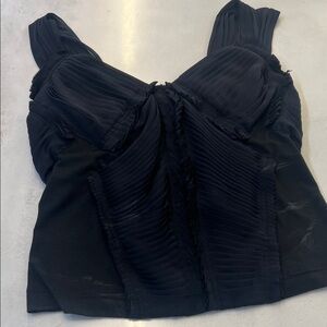 Donna Karan Silk and Jersey Tank